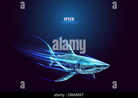 La marque de la technologie. Concept haute vitesse. Illustration de Vecteur