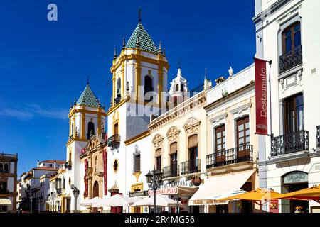 Andalousie Espagne. Ronda. Plaza del Socorro Banque D'Images