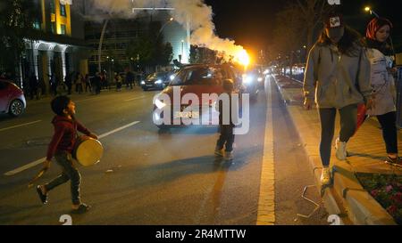 Ankara, Cankaya, Turquie. 29th mai 2023. Les citoyens du Parti AK ont fêté à Ankara après la réélection de Recep Tayyip Erdogan au poste de président selon des résultats non officiels. (Credit image: © Sedat Elbasan/ZUMA Press Wire) USAGE ÉDITORIAL SEULEMENT! Non destiné À un usage commercial ! Crédit : ZUMA Press, Inc./Alay Live News Banque D'Images