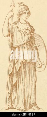 'Manue de la mythologie : grec et romain, norse, et ancienne mythologie allemande, hindoo et égyptienne' (1875) Banque D'Images