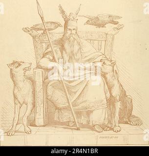 'Manue de la mythologie : grec et romain, norse, et ancienne mythologie allemande, hindoo et égyptienne' (1875) Banque D'Images