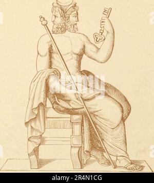 'Manue de la mythologie : grec et romain, norse, et ancienne mythologie allemande, hindoo et égyptienne' (1875) Banque D'Images