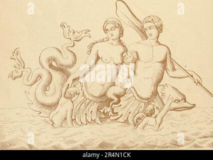 'Manue de la mythologie : grec et romain, norse, et ancienne mythologie allemande, hindoo et égyptienne' (1875) Banque D'Images