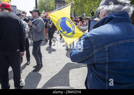 Bruxelles, Belgique. 29th mai 2023. Manifestation de la Coalition contre l'extrême droite et le fascisme, lundi 29 mai 2023, à Bruxelles. BELGA PHOTO NICOLAS MATERLINCK crédit: Belga News Agency/Alay Live News Banque D'Images