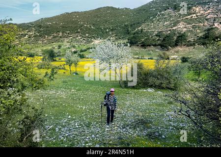 Printemps sur la voie lycienne, Saribelen Turquie Banque D'Images