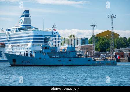 Le navire d'entraînement français, FS Lion, A755 , Helsinki Banque D'Images