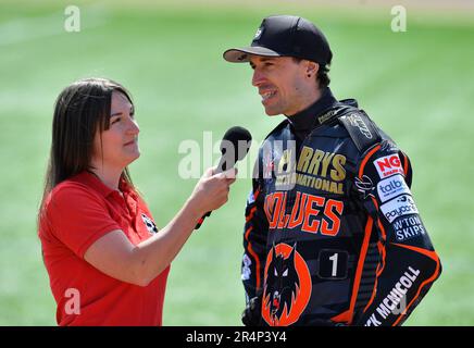 MANCHESTER, ROYAUME-UNI. 29th MAI lors du match SGB Premiership entre Belle vue Aces et Wolverhampton Wolves au National Speedway Stadium, Manchester, le lundi 29th juillet 2023. (Crédit : Thomas Edwards | MI News)MANCHESTER, Royaume-Uni. MAI 29th Sam Masters (capitaine) de Wolverhampton « Parrys International » Wolves lors du match SGB Premiership entre Belle vue Aces et Wolverhampton Wolves au National Speedway Stadium, Manchester, le lundi 29th juillet 2023. (Credit: Thomas Edwards | MI News) Credit: MI News & Sport /Alay Live News Banque D'Images