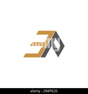 Lettres de l'alphabet initiales Monogram logo EP, PE, E et P. Illustration de Vecteur