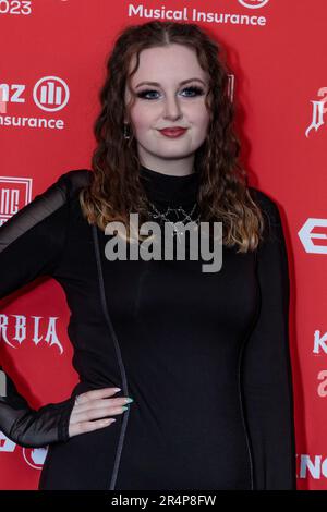 Mollie Horne arrive à l'OVO Arena Wembley pour les Heavy Music Awards 2023. Photo par Amanda Rose/Alamy Live News Banque D'Images