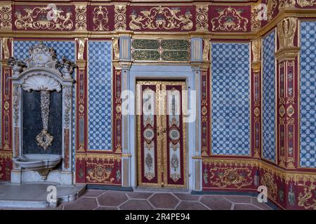 La salle impériale du palais de Topkapi, Istanbul, Turquie Banque D'Images