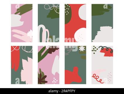 Le résumé forme un modèle d'arrière-plan vertical pour les articles de médias sociaux et les articles de post-création. Conception avec espace de copie pour le texte et les images avec couleur Illustration de Vecteur