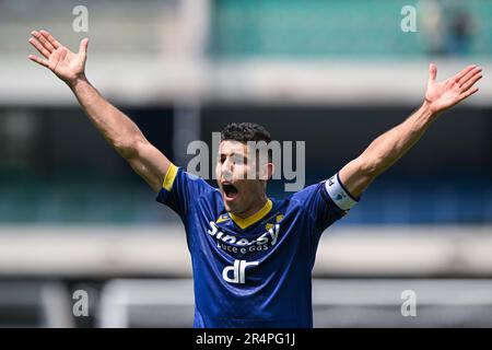 Vérone, Italie. 28th mai 2023. Stade Bentegodi, 28.05.23 Davide Faraoni (5 Hellas Verona) pendant la série Un match entre Hellas Verona et Empoli FC au stade Bentegodi à Vérone, Italie Soccer (Cristiano Mazzi/SPP) Credit: SPP Sport Press photo. /Alamy Live News Banque D'Images