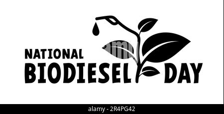 Journée nationale du biodiesel. Pour Cartoon Green bio, ECO, essence. Buse de la pompe à gaz. Symbole canisters ou jerry CAN. Réservoir de carburant pour le transport et le stockage p Banque D'Images