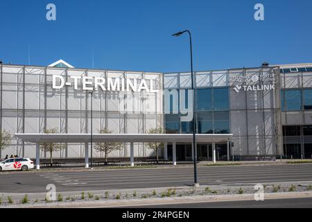 Terminal D du port passagers dans le district de Sadama de Tallinn, Estonie Banque D'Images