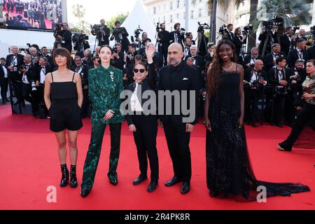 Cannes, France. 27th mai 2023. Karidja Touré, invitée, Ildikó Enyedi, Charlotte le bon et Ana Lily Amir participant à la cérémonie de clôture tapis rouge lors du festival annuel de Cannes 76th au Palais des Festivals sur 27 mai 2023 à Cannes, France. Photo de David Boyer/ABACAPRESS.COM crédit: Abaca Press/Alay Live News Banque D'Images