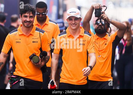 Monte Carlo, Monaco. 28th mai 2023. Oscar Piastri est vu le jour du Grand Prix de Monaco F1 au circuit de Monaco sur 28 mai 2023 à Monte-Carlo, Monaco. (Credit image: © Beata Zawrzel/ZUMA Press Wire) USAGE ÉDITORIAL SEULEMENT! Non destiné À un usage commercial ! Banque D'Images