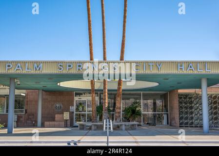 Hôtel de ville de Palm Springs. Palm Springs, Californie, États-Unis. Banque D'Images