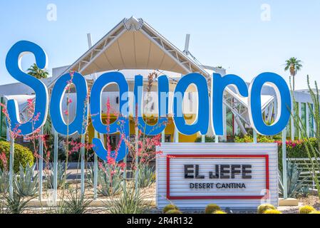 Le Saguaro Palm Springs, hôtel boutique. Palm Springs, Californie, États-Unis. Banque D'Images