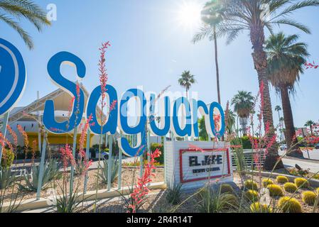 Le Saguaro Palm Springs, hôtel boutique. Palm Springs, Californie, États-Unis. Banque D'Images