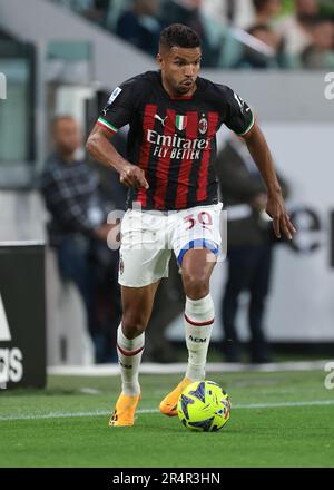 Turin, Italie. 28th mai 2023. Junior Messias de l'AC Milan pendant le match de la série A à l'Allianz Stadium de Turin. Crédit photo à lire: Jonathan Moscrop/Sportimage crédit: Sportimage Ltd/Alay Live News Banque D'Images