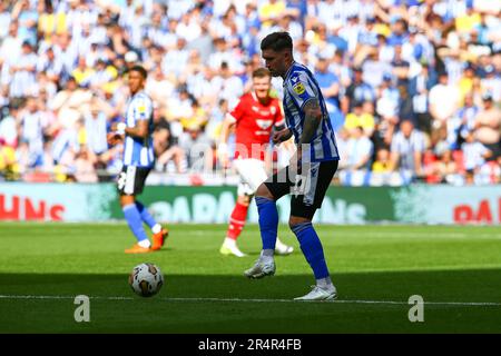 Wembley Stadium, Londres, Angleterre - 29th mai 2023 Josh Windass (11) de Sheffield mercredi - pendant le jeu Barnsley v Sheffield mercredi, Sky Bet League One Play final, 2022/23, Wembley Stadium, Londres, Angleterre - 29th mai 2023 crédit: Arthur Haigh/WhiteRosePhotos/Alay Live News Banque D'Images