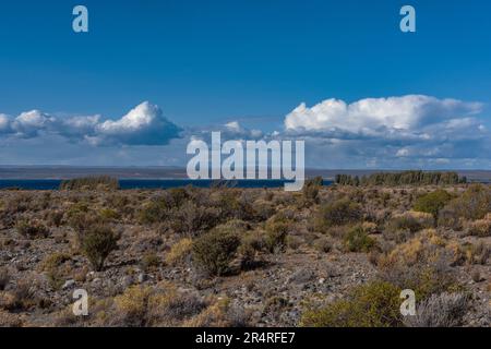 Paysage au lac de Buenos Aires dans la région d'Aysen, Argentine Banque D'Images