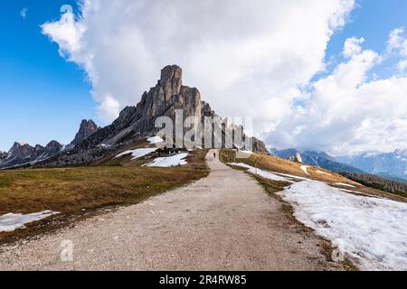 Mont Regusela sur le col de Giau dans les dolomites Banque D'Images