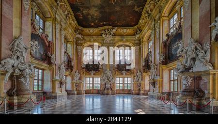 Chambre du Prince Sala Ksiazeca Abbaye cistercienne baroque à Lubiaz Leubus Basse-Silésie Pologne Banque D'Images