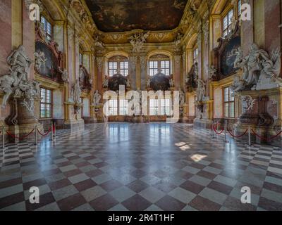 Chambre du Prince Sala Ksiazeca Abbaye cistercienne baroque à Lubiaz Leubus Basse-Silésie Pologne Banque D'Images