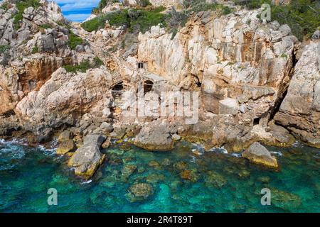 Cala de Deia, Côte Nord, Sierra de Tramuntana, Patrimoine mondial de l'UNESCO, Majorque, Iles Baléares, Espagne, Méditerranée Banque D'Images