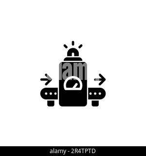 Automatisation des convoyeurs de ligne de montage : ligne d'automatisation pour une efficacité accrue Illustration de Vecteur