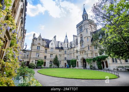 The Front Quad au Balliol College, Université d'Oxford, Royaume-Uni Banque D'Images