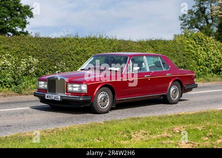 1994 90s années quatre-vingt-dix Rolls Royce Silver Spirit III essence voiture de luxe de 6750 cc; au spectacle de Cheshire de Capesthorne Hall, 2023 Banque D'Images