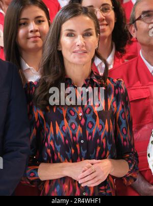 La reine Letizia d'Espagne assiste à la Journée de collecte de fonds de la Croix-Rouge au Circulo de las Bellas Artes on 30 mai 2023 à Madrid, en Espagne. (Photo par Oscar Gonzalez/NurPhoto) Banque D'Images