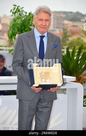 Harrison Ford reçoit un film honorifique Palme d'Or Photocall du film 'Indiana Jones et le cadran du destin' 76th Festival de Cannes 19 mai 2023 Banque D'Images