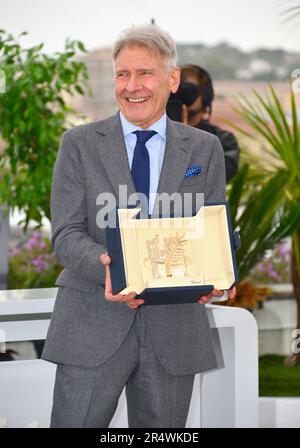 Harrison Ford reçoit un film honorifique Palme d'Or Photocall du film 'Indiana Jones et le cadran du destin' 76th Festival de Cannes 19 mai 2023 Banque D'Images