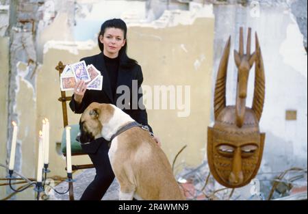 Portrait du voyeur français Maud Kristen vers 1990. Banque D'Images
