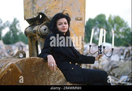 Portrait du voyeur français Maud Kristen vers 1990. Banque D'Images