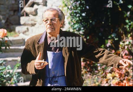 Grand beau (film TV) année: 1990 - France Directeur: Bernard Choquet Serge Reggiani Banque D'Images