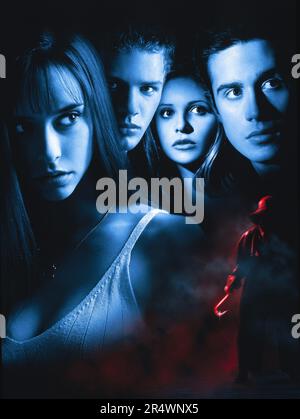 Je sais ce que vous avez fait l'été dernier : 1997 USA Directeur : Jim Gillespie Jennifer Love Hewitt, Ryan Phillippe, Sarah Michelle Gellar, Freddie Prinze Jr Affiche (illustration clé) Banque D'Images