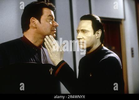 Star Trek insurrection année : 1998 Etats-Unis Directeur : Jonathan Frakes William Riker, Brent Spiner Banque D'Images