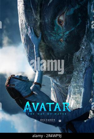 Avatar: L'année du chemin de l'eau : 2022 USA Directeur : James Cameron Grande-Bretagne Dalton affiche américaine Banque D'Images