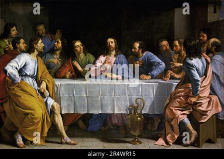 Philippe de Champaigne (1602-1674) Ecole française la Cène huile sur toile (158 x 233 cm) c.1652 Paris, Musée du Louvre Banque D'Images
