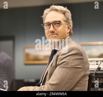 Bergame Bergame, Italie. 30th mai 2023. Pour célébrer Bergame Brescia capitale de la culture Rai documentaires propose "les montagnes de la culture", un documentaire pour raconter le patrimoine artistique des vallées de Bergame et Brescia crédit: Agence de photo indépendante/Alamy Live News Banque D'Images