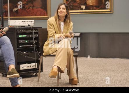 Bergame, Italie. 30th mai 2023. Pour célébrer Bergame Brescia capitale de la culture Rai documentaires propose "les montagnes de la culture", AmbraMarie dans le documentaire pour raconter le patrimoine artistique des vallées de Bergame et de Brescian crédit: Agence de photo indépendante / Alamy Live News Banque D'Images