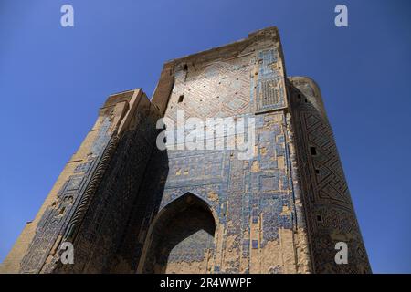 Vue sur le mausolée de Jahongir, Ouzbékistan Banque D'Images