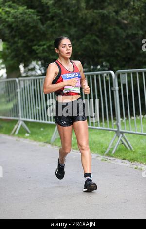 Meryem BEKMEZ dans le championnat européen de course à pied 20km femmes 2023 Banque D'Images