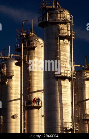 Raffinerie de pétrole, Baton Rouge, Louisiane, États-Unis d'Amérique Banque D'Images