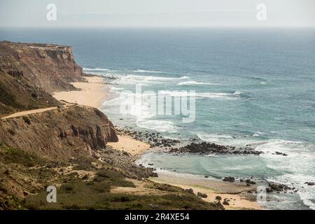 Praia de Cambelas e Praia do Baio Torres Vedras Portugal Banque D'Images