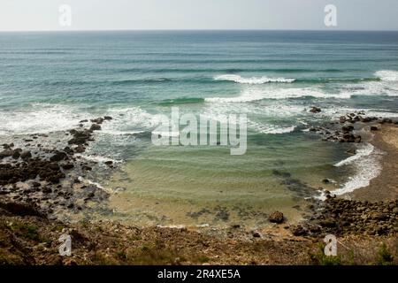 Praia de Cambelas e Praia do Baio Torres Vedras Portugal Banque D'Images